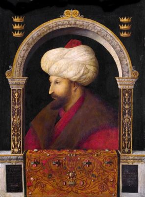 Ihmisen ja Luonnon Yhteys: Selittämättömän Kauneuden Kuva - 'The Wedding Portrait of Mehmet II'